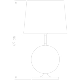 ABAJUR 1 BOLA METAL Ø20CM BASE QUADRADA PINTURA AÇO/ALUMÍNIO | GOLDEN-ART M705PI ABAJUR 1 BOLA METAL Ø20CM BASE QUADRADA PINTURA AÇO/ALUMÍNIO | GOLDEN-ART M705PI