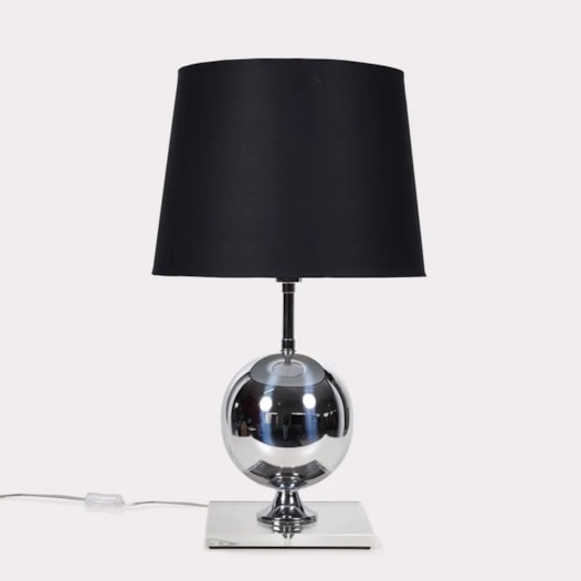 ABAJUR 1 BOLA METAL Ø20CM BASE QUADRADA PINTURA AÇO/ALUMÍNIO | GOLDEN-ART M705PI ABAJUR 1 BOLA METAL Ø20CM BASE QUADRADA PINTURA AÇO/ALUMÍNIO | GOLDEN-ART M705PI