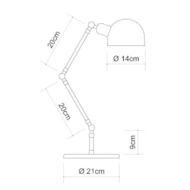 ABAJUR BABOO BRAÇO DE 20CM 2 ARTICULAÇÕES LATÃO | GOLDEN-ART M1060-20-207LT ABAJUR BABOO BRAÇO DE 20CM 2 ARTICULAÇÕES LATÃO | GOLDEN-ART M1060-20-207LT