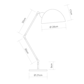 ABAJUR BABOO BRAÇO DE 30CM 2 ARTICULAÇÕES PINTURA AÇO/ALUMÍNIO | GOLDEN-ART M1060-30-308 ABAJUR BABOO BRAÇO DE 30CM 2 ARTICULAÇÕES PINTURA AÇO/ALUMÍNIO | GOLDEN-ART M1060-30-308