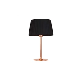 ABAJUR BAJU Ø25X40CM METAL E TECIDO COBRE E PRETO | BELLA ILUMINAÇÃO OP049TS ABAJUR BAJU Ø25X40CM METAL E TECIDO COBRE E PRETO | BELLA ILUMINAÇÃO OP049TS
