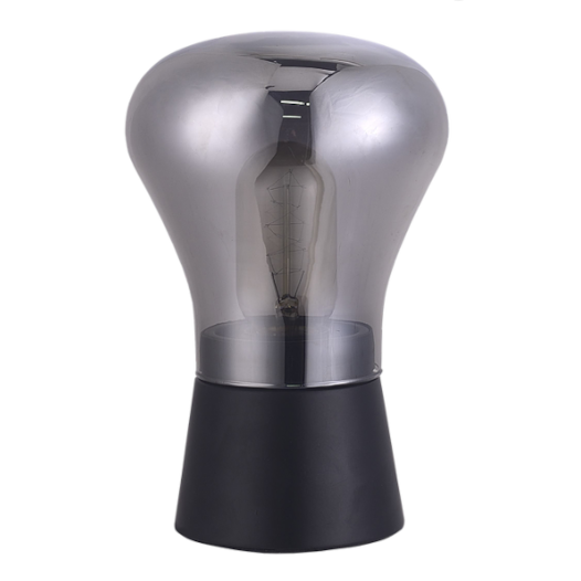 ABAJUR BEAD 21,5XØ14CM 1XE27 VIDRO E METAL FUMÊ E PRETO | STUDIOLUCE WHITE QAB1323FM ABAJUR BEAD 21,5XØ14CM 1XE27 VIDRO E METAL FUMÊ E PRETO | STUDIOLUCE WHITE QAB1323FM