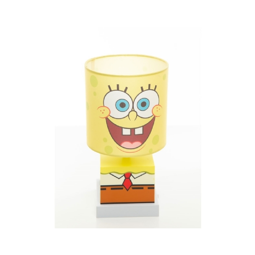 ABAJUR BOB ESPONJA BIVOLT POLIPROPILENO, PVC E TECIDO E27 29,6X12,6X12,6XØ16CM | GAYA 3978