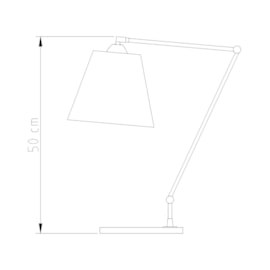 ABAJUR CLASSIC ARTICULADA PINTURA AÇO/ALUMÍNIO | GOLDEN-ART M629PI ABAJUR CLASSIC ARTICULADA PINTURA AÇO/ALUMÍNIO | GOLDEN-ART M629PI