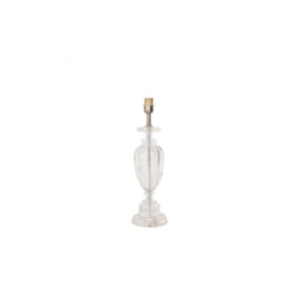 ABAJUR CLASSIC SEM CÚPULA VIDRO E METAL TRANSPARENTE E CROMADO 1XE27 | BELLA ILUMINAÇÃO XL1210 ABAJUR CLASSIC SEM CÚPULA VIDRO E METAL TRANSPARENTE E CROMADO 1XE27 | BELLA ILUMINAÇÃO XL1210