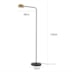 ABAJUR LED DE COLUNA ZAVI 7W 3000K OURO FOSCO E  PRETO | NORDECOR 2552 ABAJUR LED DE COLUNA ZAVI 7W 3000K OURO FOSCO E  PRETO | NORDECOR 2552
