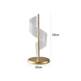 ABAJUR LED DE MESA RUBAN 9W 3000K DOURADO FOSCO | NORDECOR 2489 ABAJUR LED DE MESA RUBAN 9W 3000K DOURADO FOSCO | NORDECOR 2489