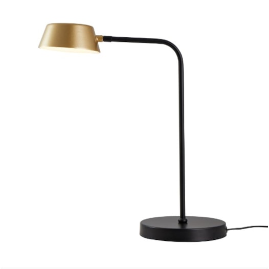 ABAJUR LED DE MESA ZAVI 7W 3000K OURO FOSCO E PRETO | NORDECOR 2551 ABAJUR LED DE MESA ZAVI 7W 3000K OURO FOSCO E PRETO | NORDECOR 2551