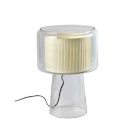ABAJUR MALIA 1XE27 MAX 40W 32X47CM VIDRO E TECIDO TRANSPARENTE E BEGE | BELLA ILUMINAÇÃO MAL1AB01TR10 ABAJUR MALIA 1XE27 MAX 40W 32X47CM VIDRO E TECIDO TRANSPARENTE E BEGE | BELLA ILUMINAÇÃO MAL1AB01TR10