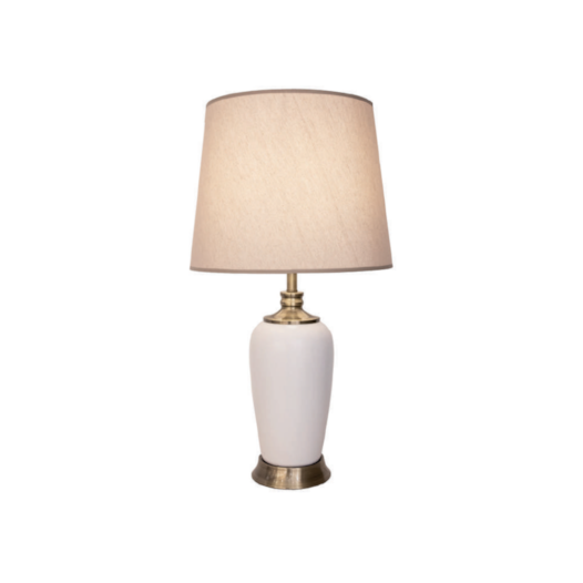 ABAJUR PIANO SEM CÚPULA CERÂMICA E METAL BRONZE E BRANCO | BELLA ILUMINAÇÃO GL012W ABAJUR PIANO SEM CÚPULA CERÂMICA E METAL BRONZE E BRANCO | BELLA ILUMINAÇÃO GL012W