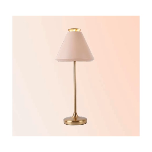 ABAJUR PICCOLO 1XE27 BOLINHA MAX 40W 23X58CM METAL PAPAYA E DOURADO | BELLA ILUMINAÇÃO PIC1AB01PY10