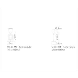 ABAJUR RETÂNGULO 15X10CM LATÃO | GOLDEN-ART M633LT ABAJUR RETÂNGULO 15X10CM LATÃO | GOLDEN-ART M633LT