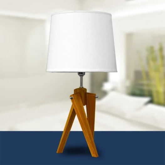 ABAJUR TRIPÉ TRANSVERSAL MADEIRA | GOLDEN-ART M750MD ABAJUR TRIPÉ TRANSVERSAL MADEIRA | GOLDEN-ART M750MD