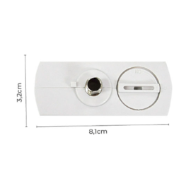 ACESSÓRIO ADAPTADOR DE PENDENTE PARA TRILHO METAL E POLICARBONATO BRANCO | NORDECOR S33046
