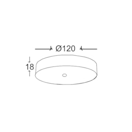 ACESSÓRIO CANOPLA Ø12CM ALUMÍNIO BRANCO | SKYLIGHT SKY-1200BR ACESSÓRIO CANOPLA Ø12CM ALUMÍNIO BRANCO | SKYLIGHT SKY-1200BR