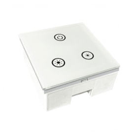 ACESSÓRIO DIMMER TOUCH POLICARBONATO BRANCO | ROMALUX 50038 ACESSÓRIO DIMMER TOUCH POLICARBONATO BRANCO | ROMALUX 50038
