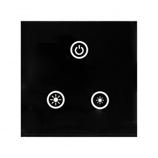 ACESSÓRIO DIMMER TOUCH POLICARBONATO PRETO | ROMALUX 50039