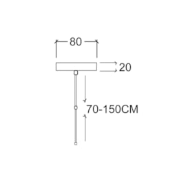 ACESSÓRIO HASTE DE SUSTENTAÇÃO PARA TRILHO DE SOBREPOR REGULÁVEL METAL BRANCO | SKYLIGHT SKY-175BR