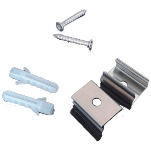 ACESSÓRIO KIT DE SUPORTE PARA PERFIL RODAPÉ ALUMÍNIO | NORDECOR 4173 ACESSÓRIO KIT DE SUPORTE PARA PERFIL RODAPÉ ALUMÍNIO | NORDECOR 4173