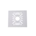 ADAPTADOR DE ARANDELA P/ CAIXINHA 4/2 BRANCO | NORDECOR D11247