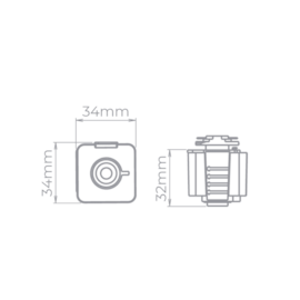 ADAPTADOR PARA TRILHO BRANCO | STELLA SD1100BR ADAPTADOR PARA TRILHO BRANCO | STELLA SD1100BR
