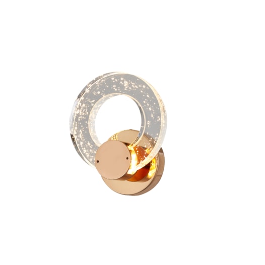 ARANDELA 15CM 6W 3000K BIVOLT METAL+CRISTAL DOURADO | SINDORA DCB02108 ARANDELA 15CM 6W 3000K BIVOLT METAL+CRISTAL DOURADO | SINDORA DCB02108