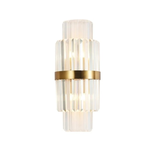 ARANDELA 23×55CM E14x2, INOX+CRISTAL BRONZE | SINDORA DCB00236 ARANDELA 23×55CM E14x2, INOX+CRISTAL BRONZE | SINDORA DCB00236