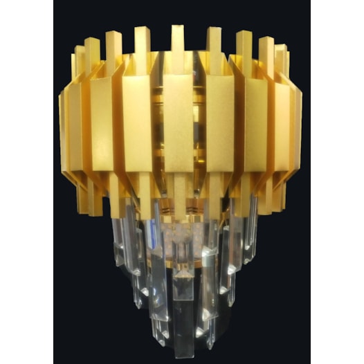 ARANDELA 25×25CM E14×2, METAL+CRISTAL DOURADO | SINDORA DCB00451 ARANDELA 25×25CM E14×2, METAL+CRISTAL DOURADO | SINDORA DCB00451