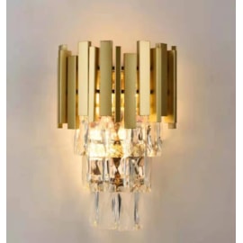 ARANDELA 30×22CM E14×2, METAL+CRISTAL DOURADO | SINDORA DCB00461 ARANDELA 30×22CM E14×2, METAL+CRISTAL DOURADO | SINDORA DCB00461