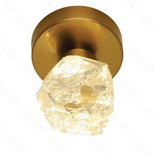 ARANDELA 3000K 5W BIVOLT Ø8,5X17,5CM CRISTAL E ALUMÍNIO BRONZE | SINDORA DCB02178 ARANDELA 3000K 5W BIVOLT Ø8,5X17,5CM CRISTAL E ALUMÍNIO BRONZE | SINDORA DCB02178