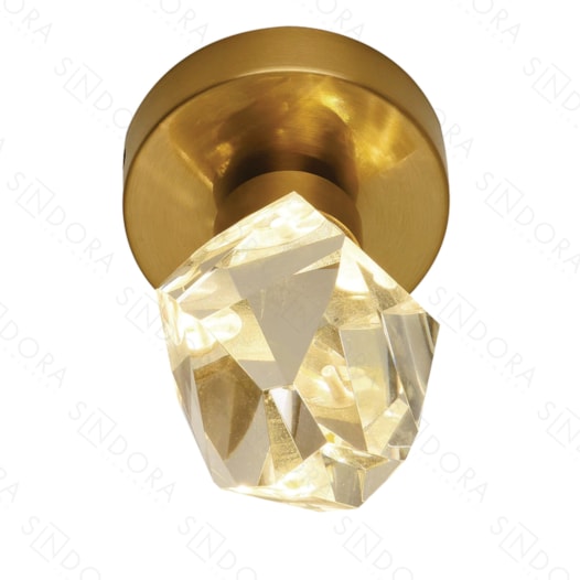 ARANDELA 8,5×17CM 5W 3000K 500LM BIVOLT METAL+CRISTAL BRONZE | SINDORA DCB02176 ARANDELA 8,5×17CM 5W 3000K 500LM BIVOLT METAL+CRISTAL BRONZE | SINDORA DCB02176