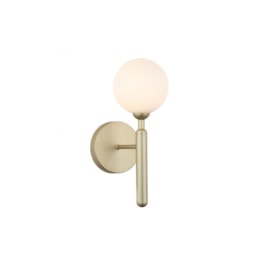 ARANDELA ABAPORU METAL E VIDRO DOURADO E BRANCO | BELLA ILUMINAÇÃO HL014 ARANDELA ABAPORU METAL E VIDRO DOURADO E BRANCO | BELLA ILUMINAÇÃO HL014