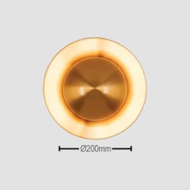 ARANDELA AISHA METAL/VIDRO Ø200MM 1L | TKS 1473 ARANDELA AISHA METAL/VIDRO Ø200MM 1L | TKS 1473