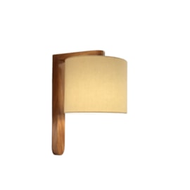 ARANDELA ARIA MADEIRA JEQUITIBÁ NATURAL CÚPULA DE LINHO OFF WHITE E27 60W | NOVA HOME 4093 ARANDELA ARIA MADEIRA JEQUITIBÁ NATURAL CÚPULA DE LINHO OFF WHITE E27 60W | NOVA HOME 4093