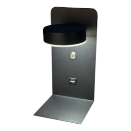 ARANDELA ATO N/A PRETO 120X235 LED 8W 3000K 520LM BIVOLT | USINA IMPORTS UI20155/8PT ARANDELA ATO N/A PRETO 120X235 LED 8W 3000K 520LM BIVOLT | USINA IMPORTS UI20155/8PT