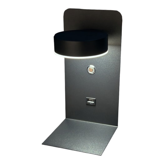 ARANDELA ATO N/A PRETO 120X235 LED 8W 3000K 520LM BIVOLT | USINA IMPORTS UI20155/8PT ARANDELA ATO N/A PRETO 120X235 LED 8W 3000K 520LM BIVOLT | USINA IMPORTS UI20155/8PT