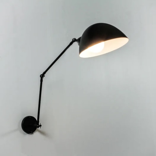 ARANDELA BABOO BRAÇO DE 30CM DUAS ARTICULAÇÕES LATÃO | GOLDEN-ART P1060-30LT ARANDELA BABOO BRAÇO DE 30CM DUAS ARTICULAÇÕES LATÃO | GOLDEN-ART P1060-30LT