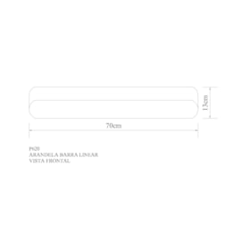 ARANDELA BARRA LINEAR TUBOLED T8 DE 60CM MADEIRA | GOLDEN-ART P620-70MD ARANDELA BARRA LINEAR TUBOLED T8 DE 60CM MADEIRA | GOLDEN-ART P620-70MD