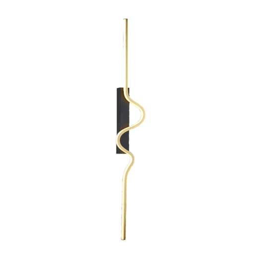 ARANDELA BENT N/A DOURADO + PRETO 1000X130 LED 15W 3000K 900LM BIVOLT | USINA IMPORTS UI20225/15DRPT ARANDELA BENT N/A DOURADO + PRETO 1000X130 LED 15W 3000K 900LM BIVOLT | USINA IMPORTS UI20225/15DRPT
