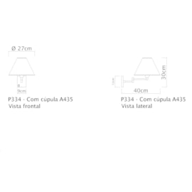 ARANDELA BRAÇO 1/2' COM 30CM 1 ARTICULAÇÃO LATÃO | GOLDEN-ART P334LT ARANDELA BRAÇO 1/2' COM 30CM 1 ARTICULAÇÃO LATÃO | GOLDEN-ART P334LT