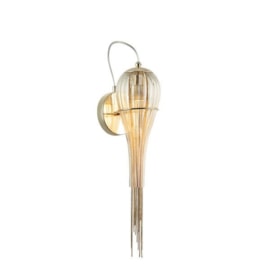 ARANDELA CLAM 45X12X18CM METAL DOURADO E VIDRO CHAMPAGNE | STUDIOLUCE WHITE AR1380DO ARANDELA CLAM 45X12X18CM METAL DOURADO E VIDRO CHAMPAGNE | STUDIOLUCE WHITE AR1380DO