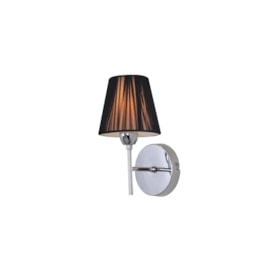 ARANDELA CLAUDIA METAL E FIOS DE SEDA PRETO 1XE14 | HEVVY 0735 L-0001/W1 BK ARANDELA CLAUDIA METAL E FIOS DE SEDA PRETO 1XE14 | HEVVY 0735 L-0001/W1 BK