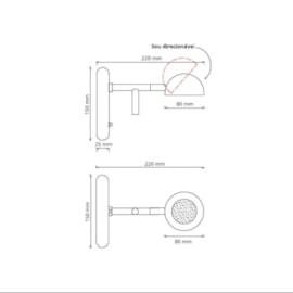 ARANDELA COMODINO 3000K Ø80X150X220MM BRANCO FOSCO | FLAVO FW1410BF ARANDELA COMODINO 3000K Ø80X150X220MM BRANCO FOSCO | FLAVO FW1410BF