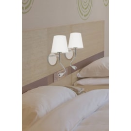 ARANDELA COSY 16X17X30CM 1XE27 + LED 2W 3000K METAL CROMADO | STUDIOLUCE WHITE QAR1337CR ARANDELA COSY 16X17X30CM 1XE27 + LED 2W 3000K METAL CROMADO | STUDIOLUCE WHITE QAR1337CR