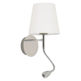ARANDELA COSY 16X17X30CM 1XE27 + LED 2W 3000K METAL CROMADO | STUDIOLUCE WHITE QAR1337CR ARANDELA COSY 16X17X30CM 1XE27 + LED 2W 3000K METAL CROMADO | STUDIOLUCE WHITE QAR1337CR
