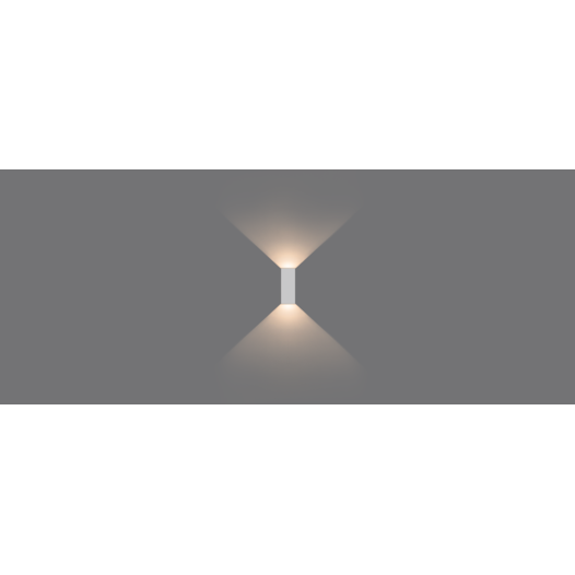 ARANDELA DE EFEITO WALL MAX 2 FACHOS ABERTOS 3000K 15W ALUMÍNIO BRANCO | STELLA STL22737BR/30 ARANDELA DE EFEITO WALL MAX 2 FACHOS ABERTOS 3000K 15W ALUMÍNIO BRANCO | STELLA STL22737BR/30