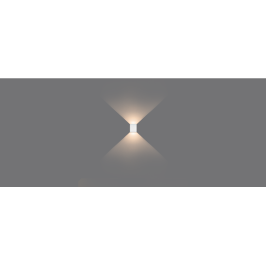 ARANDELA DE EFEITO WALL PLUS 2 FACHOS ABERTOS 3000K 10W POLICARBONATO BRANCO | STELLA STL22734BR/30 ARANDELA DE EFEITO WALL PLUS 2 FACHOS ABERTOS 3000K 10W POLICARBONATO BRANCO | STELLA STL22734BR/30