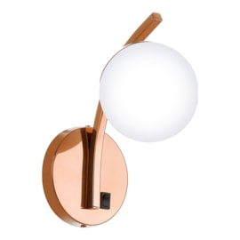 ARANDELA DE PAREDE 1XG9 BIVOLT 26X12X18CM METAL E VIDRO | OLD ARTISAN AR-5342 ARANDELA DE PAREDE 1XG9 BIVOLT 26X12X18CM METAL E VIDRO | OLD ARTISAN AR-5342