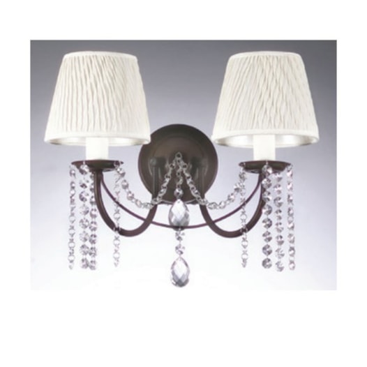 ARANDELA DE PAREDE 2XE27 20X32X20CM METAL | OLD ARTISAN AR-138 (S/CRISTAIS e S/CUPULA) ARANDELA DE PAREDE 2XE27 20X32X20CM METAL | OLD ARTISAN AR-138 (S/CRISTAIS e S/CUPULA)