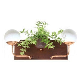 ARANDELA DE PAREDE 2XG9 BIVOLT 53X16CM METAL E VIDRO (SEM SUPORTE PARA PLANTA) | OLD ARTISAN AR-5430/A (SEM SUPORTE) ARANDELA DE PAREDE 2XG9 BIVOLT 53X16CM METAL E VIDRO (SEM SUPORTE PARA PLANTA) | OLD ARTISAN AR-5430/A (SEM SUPORTE)